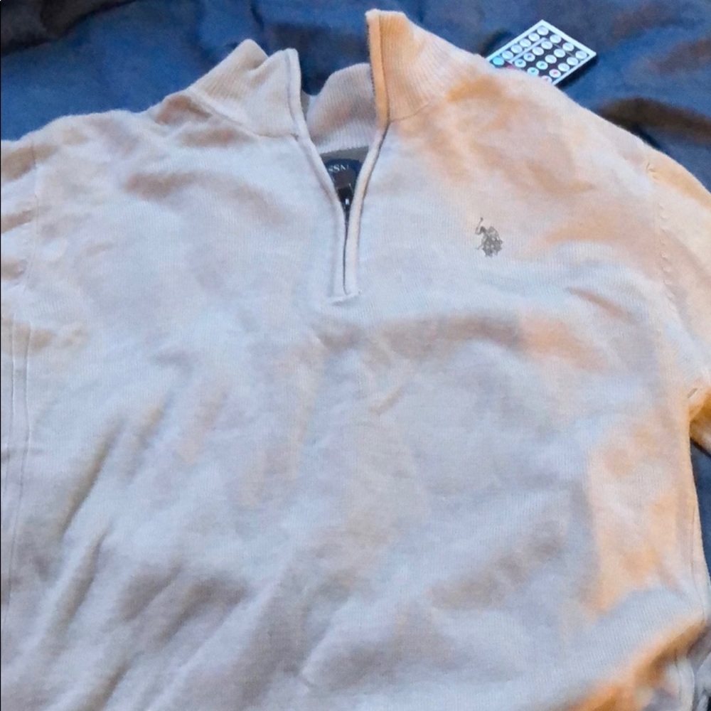 US Polo quarter zip sweater